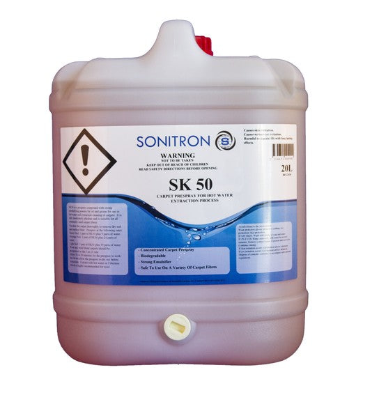 Sonitron SK50 Carpet Pre-Spray (WoolSafe Approved) 20L