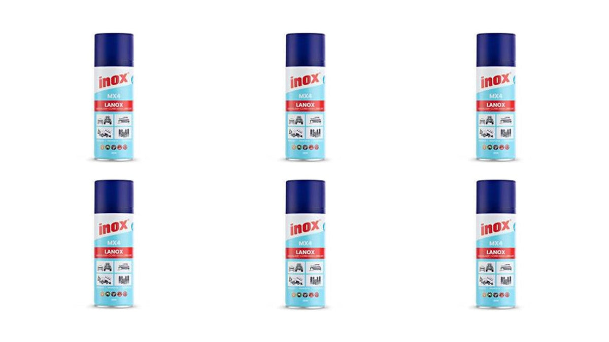 6 X MX4 Lanox Lanolin Lubricant 300g Aerosol Can