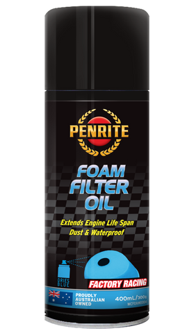 Penrite Foam Filter Oil Aerosol Spray Dust & Water Proof 400ml - MCFOAM0004