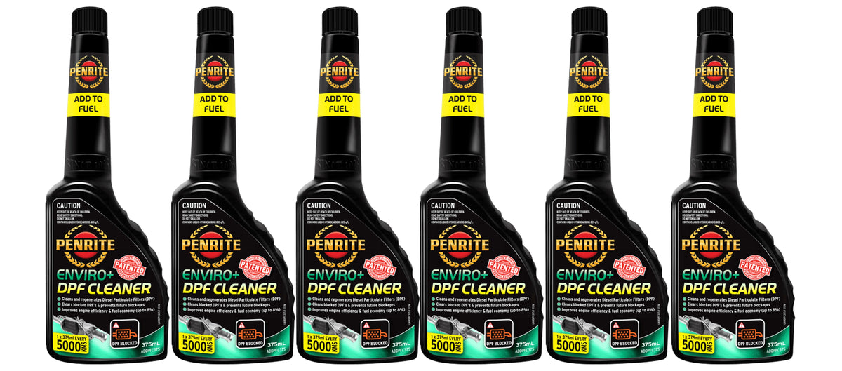 6 X Penrite Enviro+DPF (Diesel Particulate Filters) Cleaner 375mL - ADDPFC375 (Six Pack)