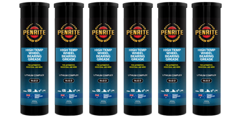 6 x Penrite High Temperature Wheel Bearing Grease 450g - HTGR00045 (Box)