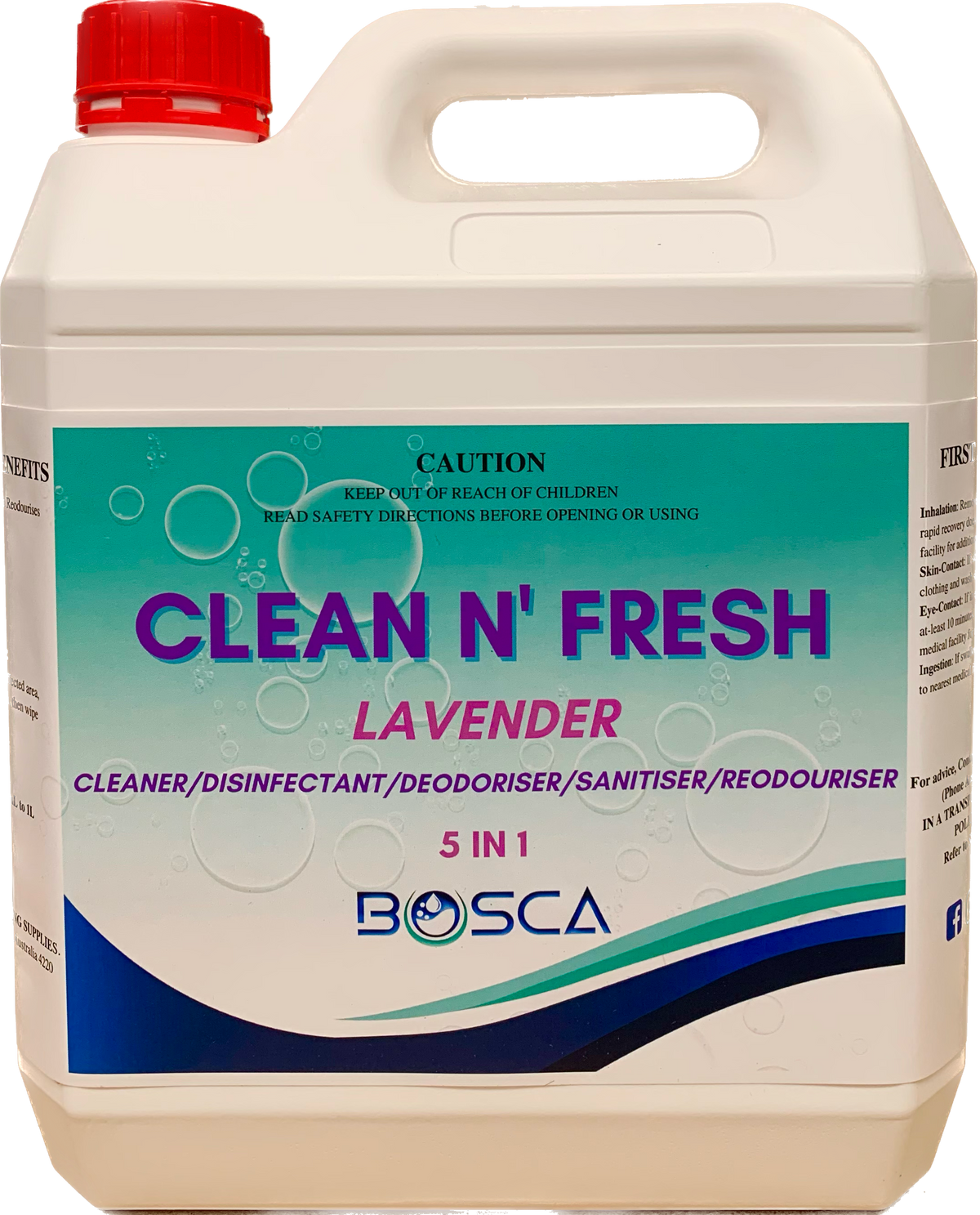 Clean N' Fresh 5IN1 Disinfectant And Cleaner 4L - Lavender