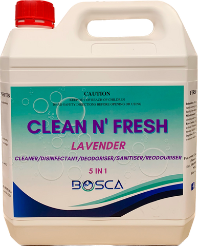 Clean N' Fresh 5IN1 Disinfectant And Cleaner 4L - Lavender