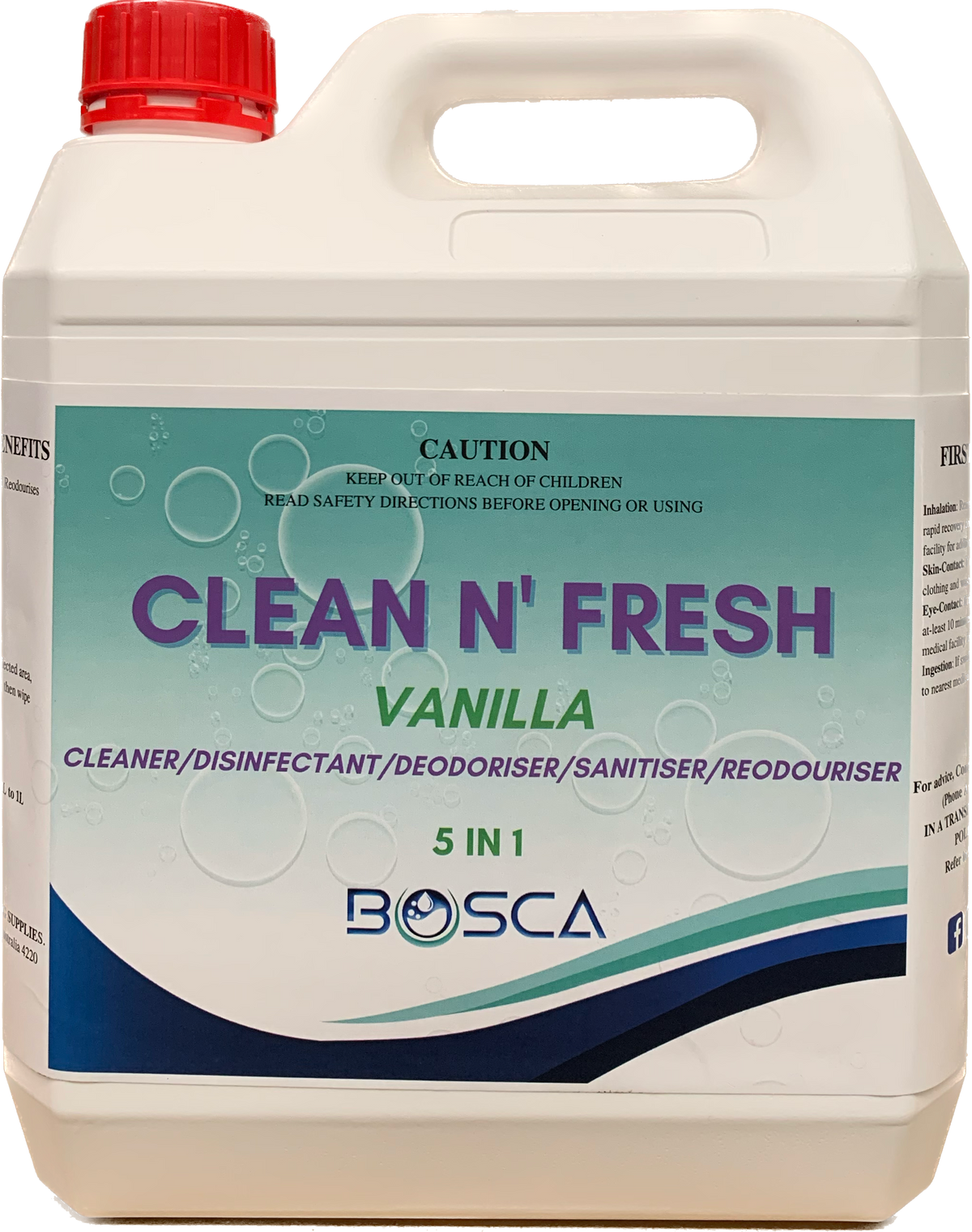 Clean N' Fresh 5IN1 Disinfectant And Cleaner 4L - Vanila