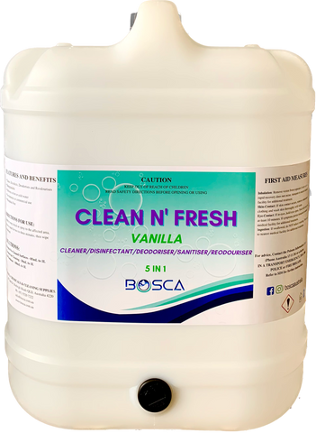 Clean N' Fresh 5IN1 Disinfectant And Cleaner 20L - Vanila