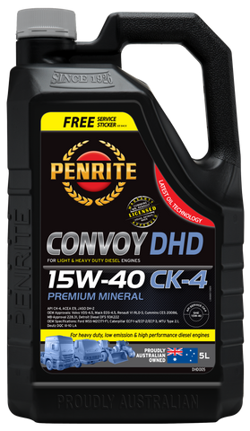 Penrite Diesel HD SAE 15W-40 Cj-4-Sm Engine Oil 5L - DHD005