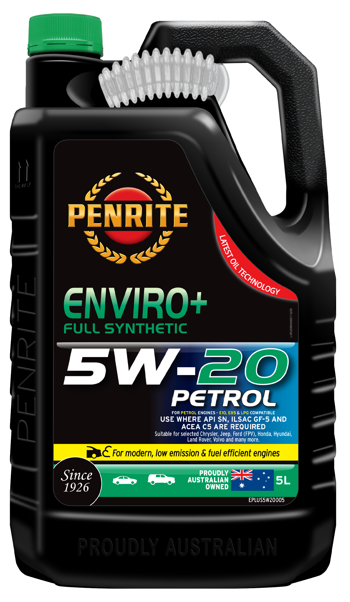 Penrite Enviro+ 5W-20 Engine Oil 5L - EPLUS5W20005