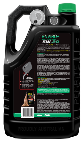 Penrite Enviro+ 5W-20 Engine Oil 5L - EPLUS5W20005