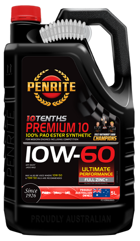 Penrite 10 Tenths Premium 10W-60 Engine Oil 5L - FS10W60005