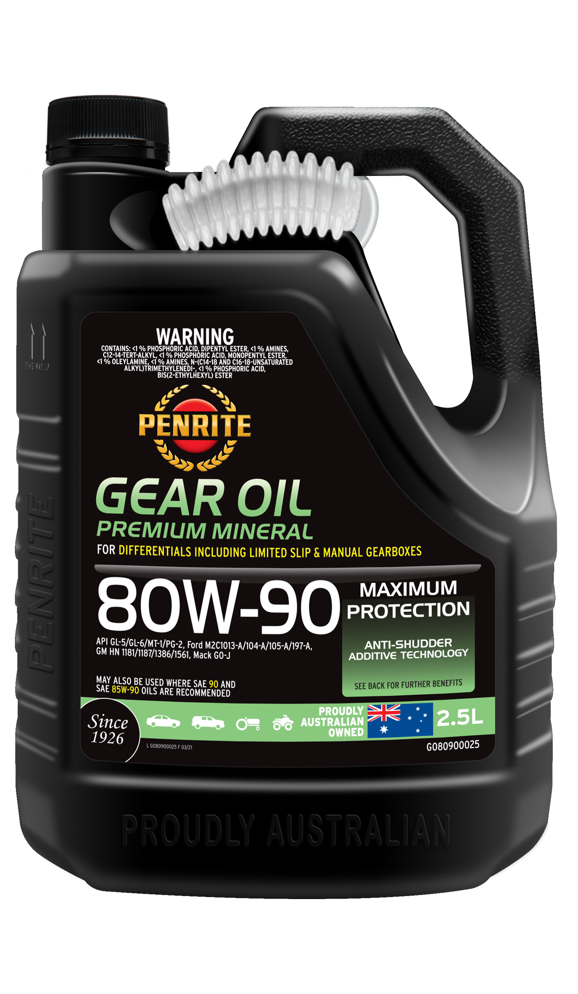 Penrite Gear Oil 80W-90 2.5L - GO80900025