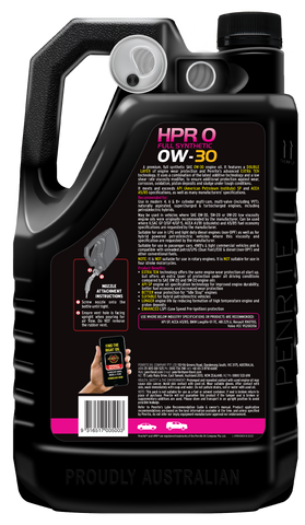 Penrite HPR 0 0W-30 Engine Oil 5L - HPR00005