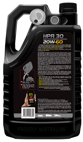 Penrite HPR 30 SAE 20W-60 Engine Oil 5L - HPR30005