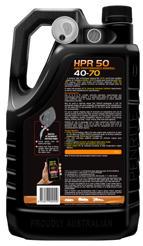 Penrite HPR 50 40-70 Sl Engine Oil 5L- HPR50005