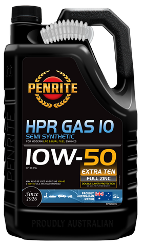 Penrite Gas 10 10W-50 Engine Oil 5L - HPRG10005