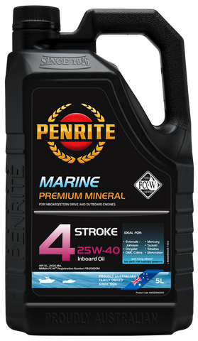 Penrite Marine Inboard 4 Stroke Oil 25W-40 5L - MAR25W40005