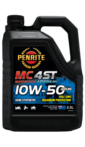 Penrite MC-4ST 4 Stroke Oil Semi Synthetic 10W-50 2.5L - MC410W500025