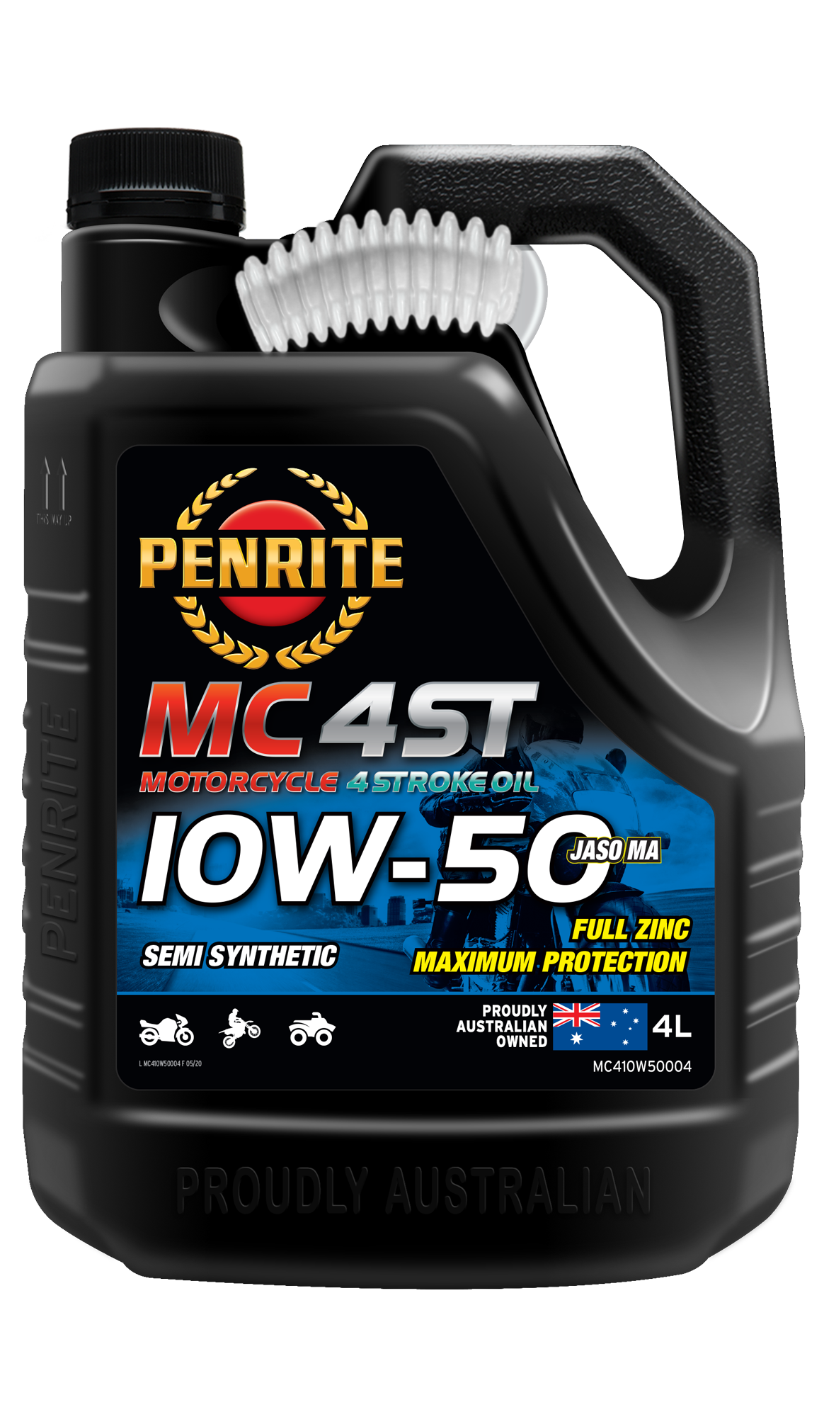 Penrite MC-4ST Semi Synthetic 10W-50 4L - MC410W50004