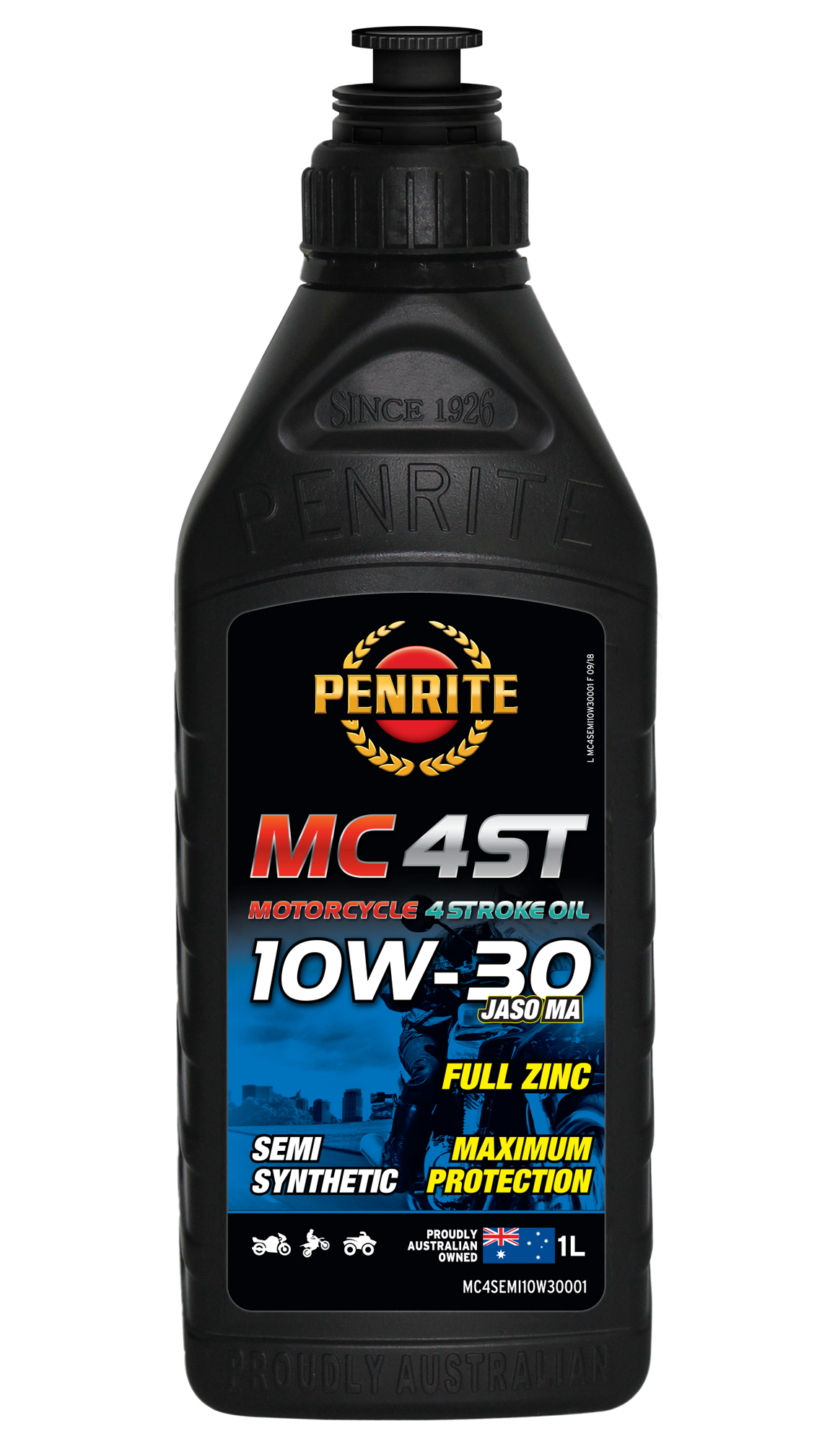 Penrite MC-4ST 10W-30 Semi Synthetic 1L -MC4SEMI10W30001