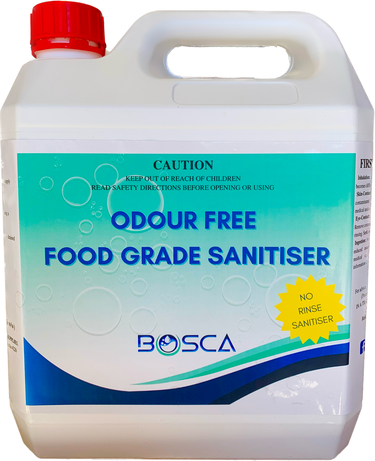 Bosca Odour Free Food Grade Sanitiser 4L