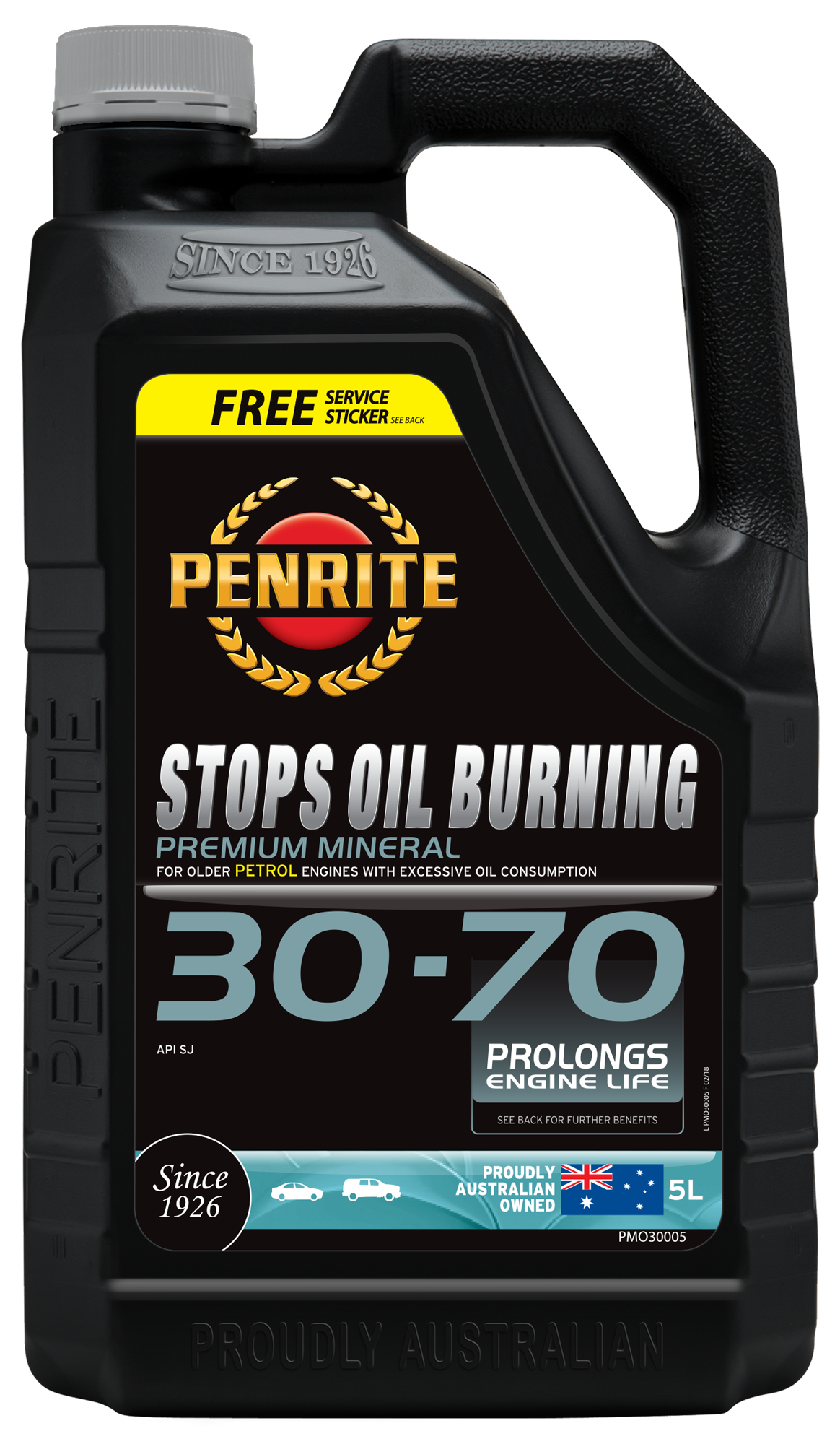 Penrite Stops Burning 30-70 Engine Oil 5L - PMO30005