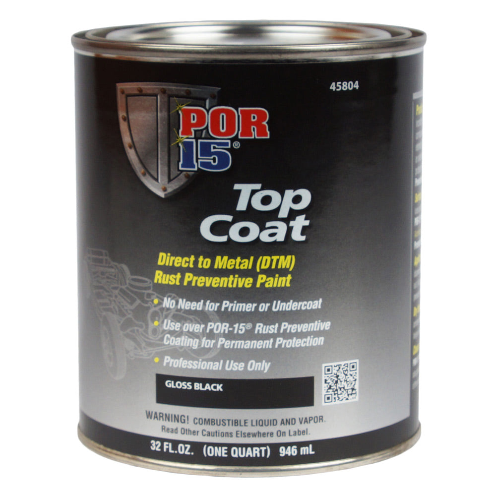 POR-15 Top Coat Gloss Black 946ML - POR45804