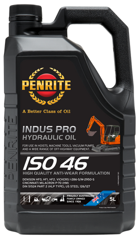 Penrite Indus Pro Hydraulic 46 ISO 46 Hydraulic Oil 5L - PROHYD46005