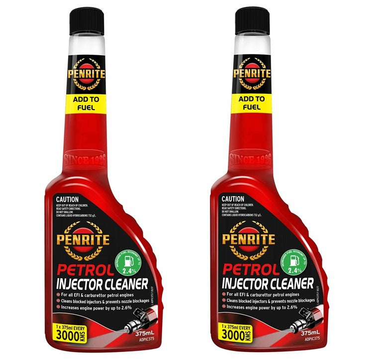 Penrite Petrol Injector Cleaner 375mL - ADPIC375  (Twin Pack)