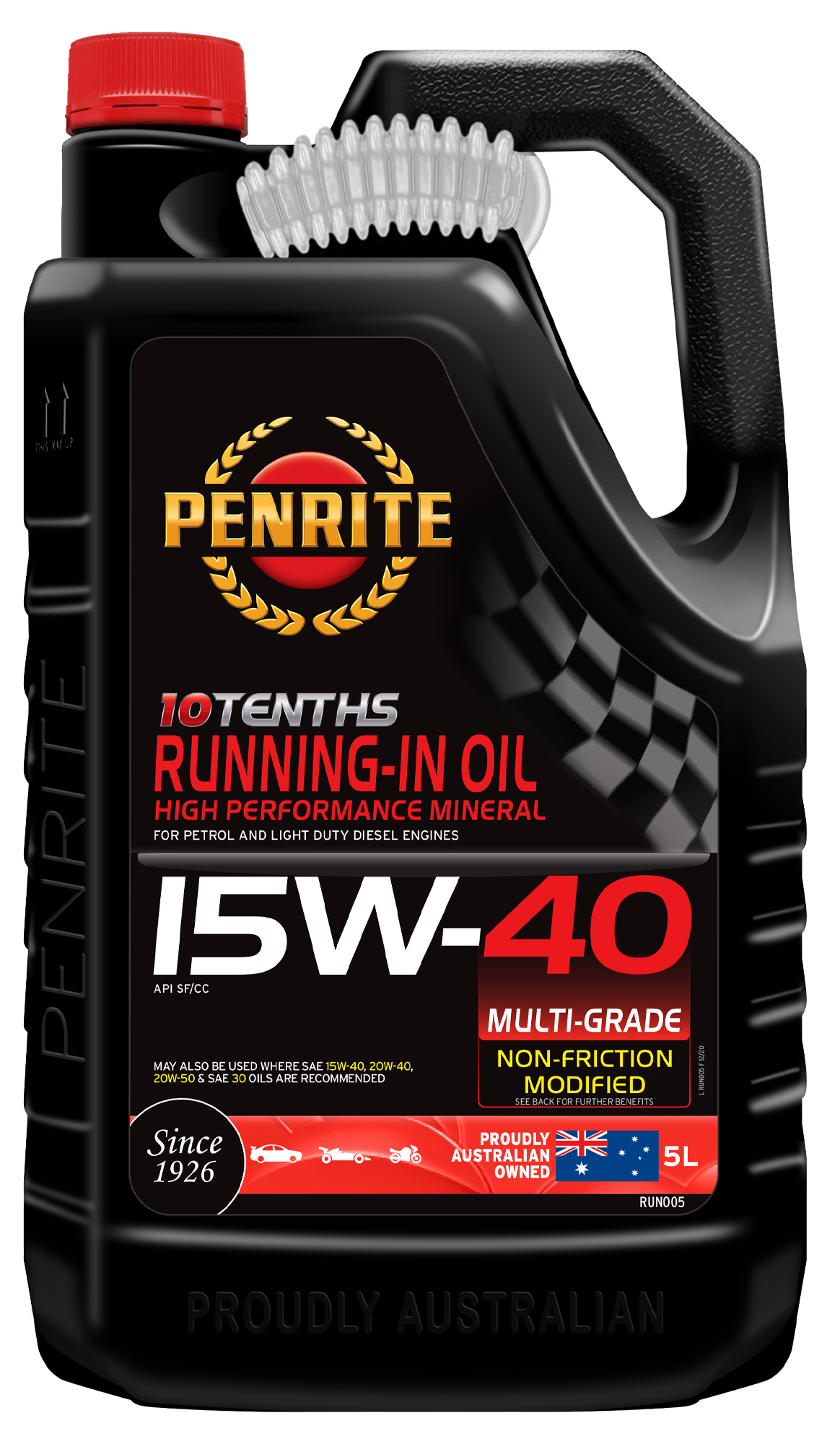 Penrite 10 Tenths Running-In 15W-40 Engine Oil 5L - RUN005