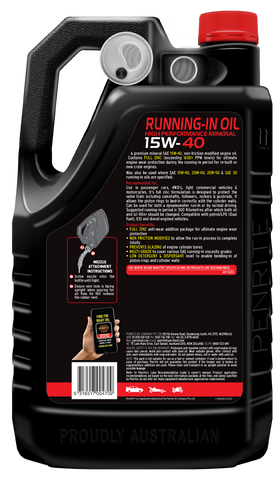 Penrite 10 Tenths Running-In 15W-40 Engine Oil 5L - RUN005