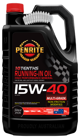 Penrite 10 Tenths Running-In 15W-40 Engine Oil 5L - RUN005