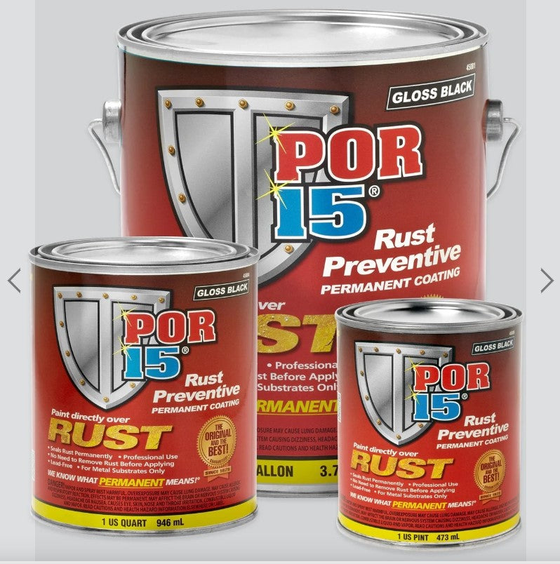 POR-15 RUST PREVENTIVE COATING GLOSS BLACK