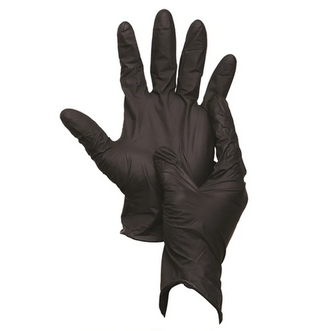 Sabco Nitrile Gloves Large Black 100 Pcs