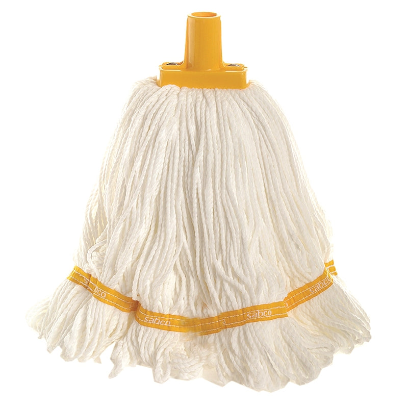 Sabco Professional 350g Premium Grade Microfibre Round Mop Head Yellow