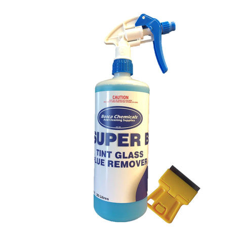 Bosca Super B 1L With Mini Scraper - Window Film Adhesive Remover