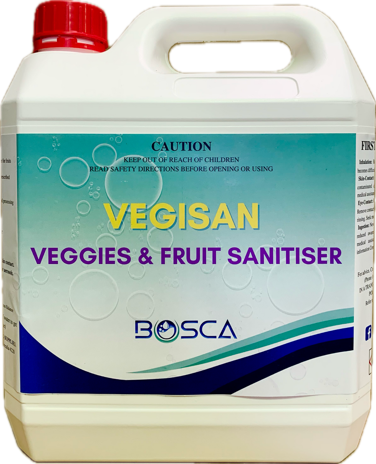 Bosca Vegesan Fruit And Veggies Sanitiser 4L