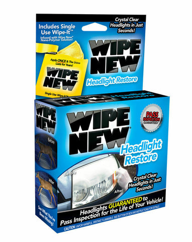 WIPE NEW Headlight Restoration Kit -WIPE 2 - Restore Headlights To New